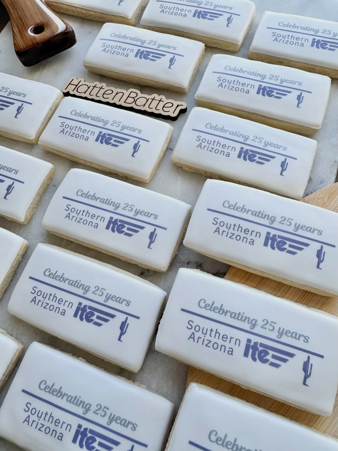 Congratulations to Southern Arizona ITE celebrating 25 years and doing it right with cookies 👏 

🔔 Reminder! 
In 2026 I began offering special corporate pricing. Click the link for custom cookies in my bio for all the details.