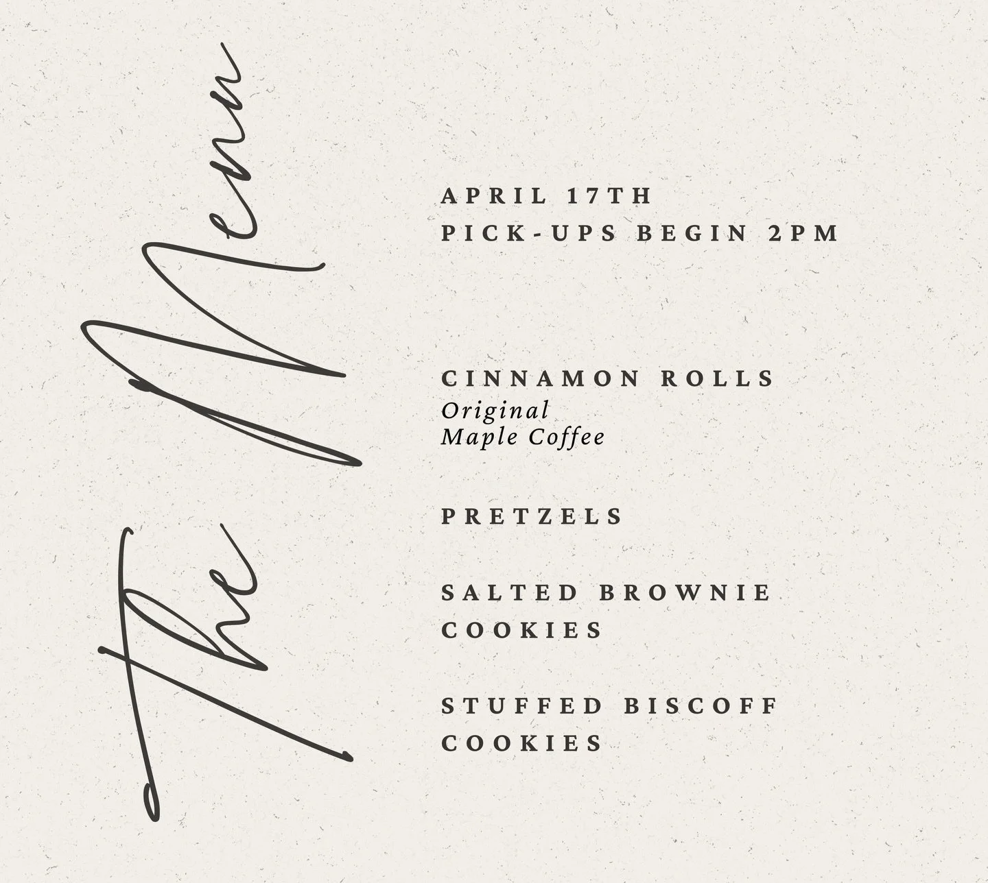 I&rsquo;m baking! Pickups begin at 2pm on Friday and go through Saturday.

Scroll through to see pictures of what&rsquo;s on the menu. 
🔗 Link in bio 
Please order ASAP since the oven gets turned on less than 48 hours. 😬