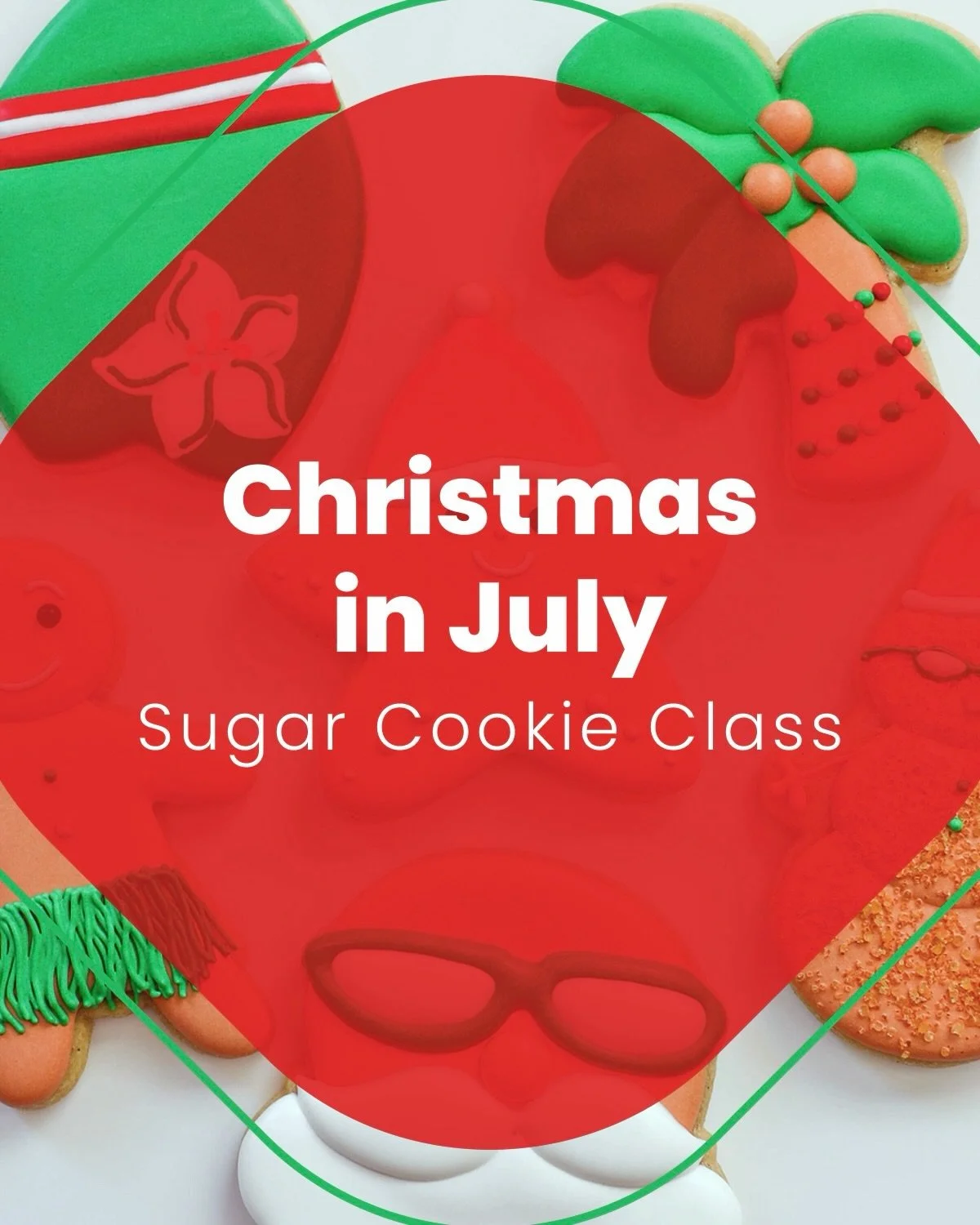 🌴🎅 Registration is open! 🎅🌴
Join us on July 25th for a Christmas in July cookie class
📍 DiBella&rsquo;s Brunch N Booze
🗓️ July 25th
🕰️ 5-7pm (doors open at 4:45)

I provide everything you will need from cookies, icing, and a box to take your a
