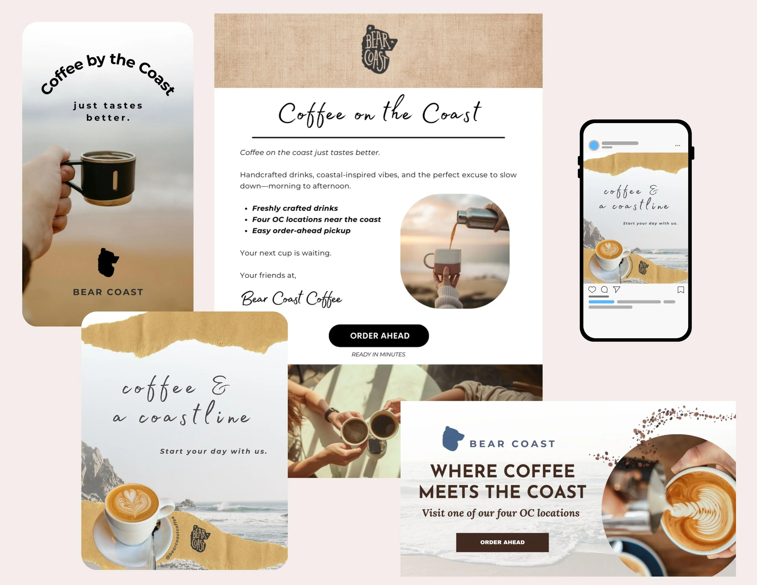 Coastal Coffee Shop: Campaign & Digital Marketing Assets