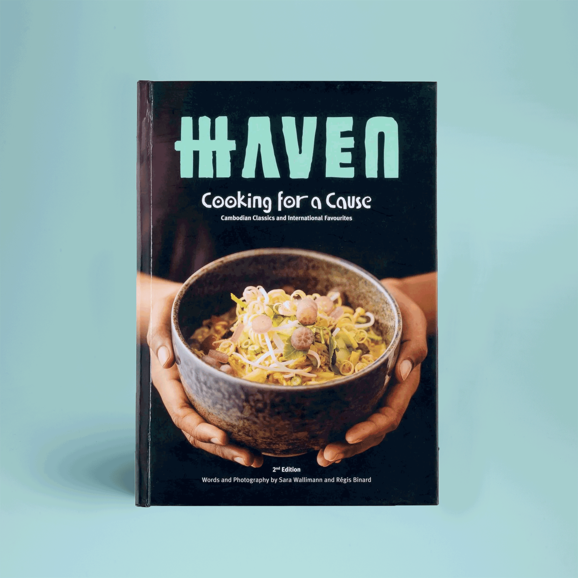 Cookbook Design 'HAVEN: Cooking for a Cause' for HAVEN Training Restaurant in Siem Reap Cambodia by Manuela Kind