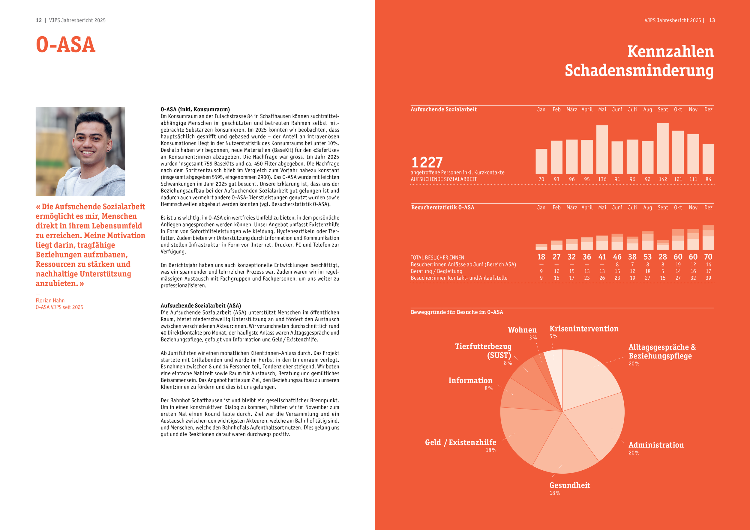 Editorial Design Concept and Infographic Design for VJPS's Annual Report by Manuela Kind.