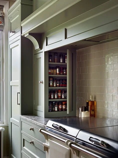 Modern kitchen cabinet with seasoning