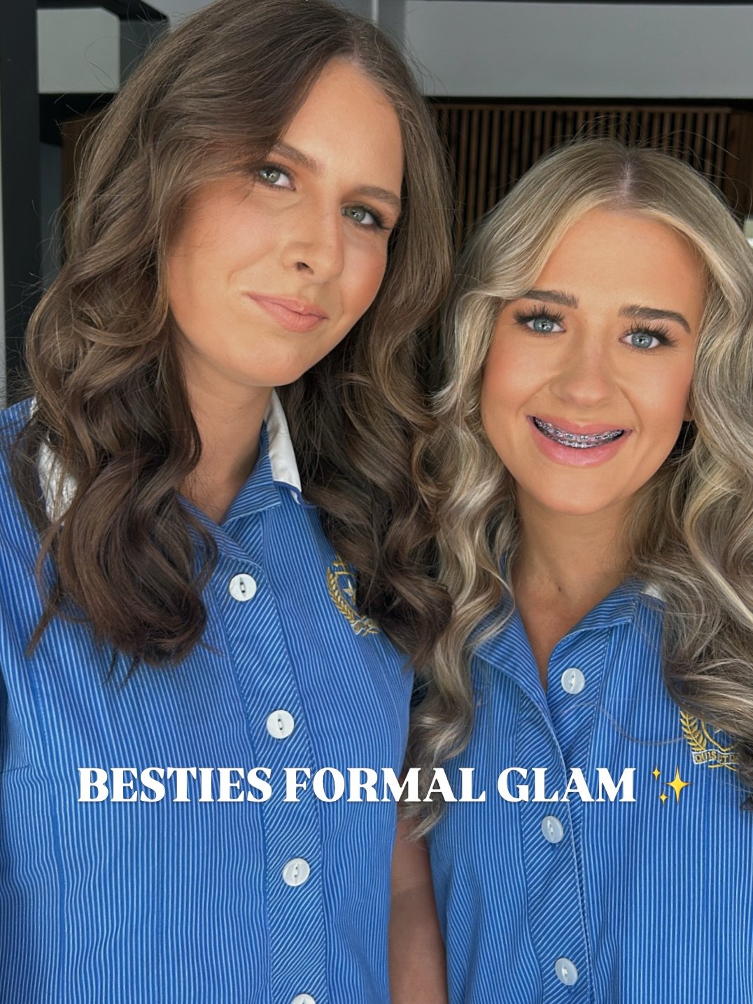 Mackenzie and Zahlia came in together for their formal glam and honestly&hellip; this is what it&rsquo;s all about. Soft glam, fresh skin, natural smokey eyes, effortless waves, and the kind of hype-girl energy only your bestie can bring.

They had t