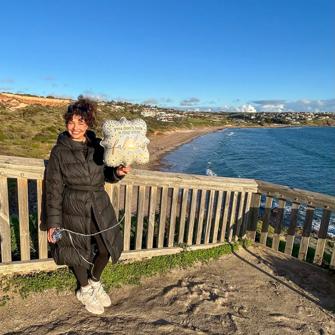 ✨ 50. WOW. ✨

Today reminded me that life isn&rsquo;t measured by age, but by the people who make your heart feel full.

I was completely surprised with a beautiful road trip, op shopping, a coastal hike, lunch by the sea, coffee, laughter, and the s