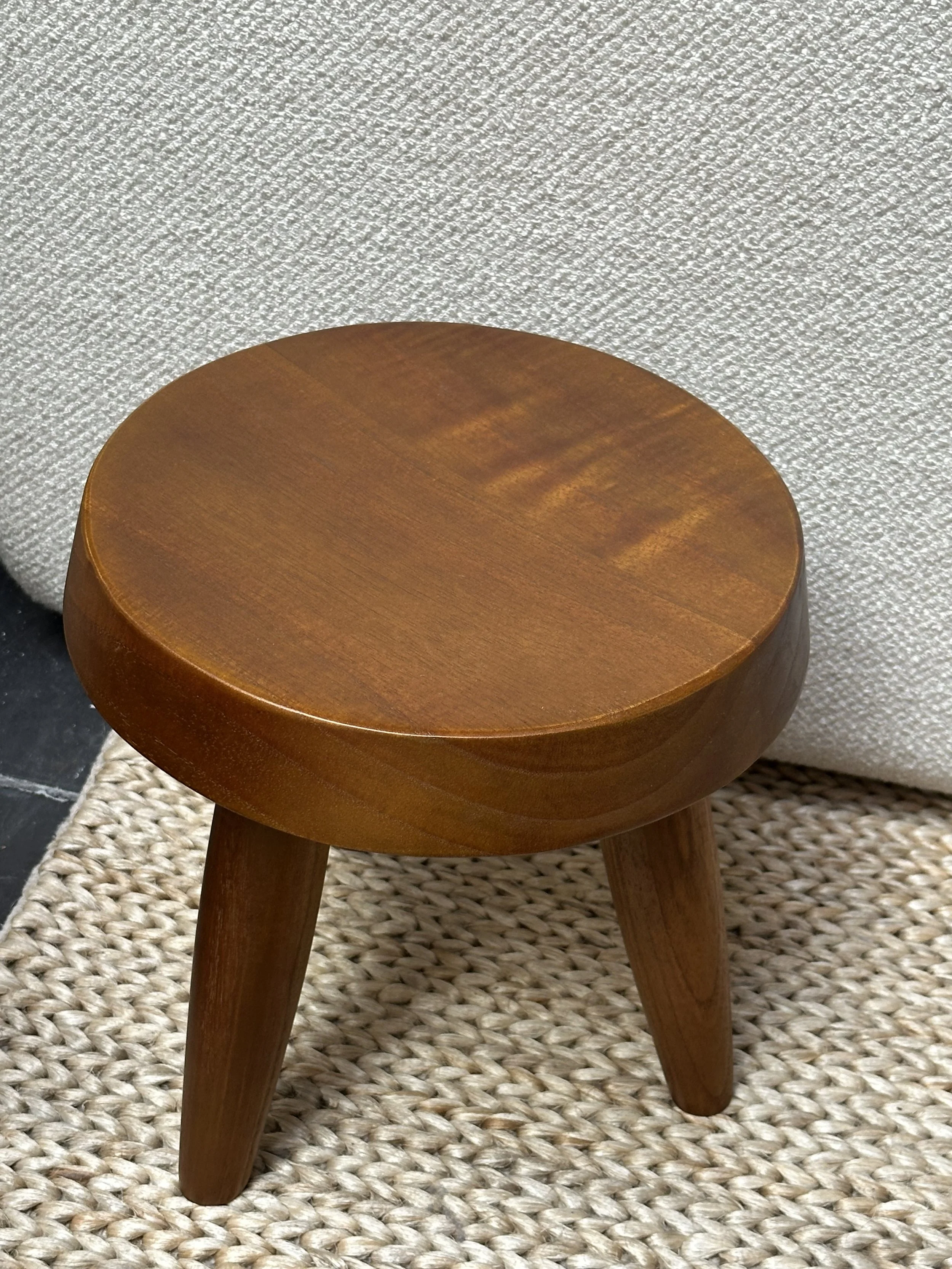 Wooden Stool - Warm Brown