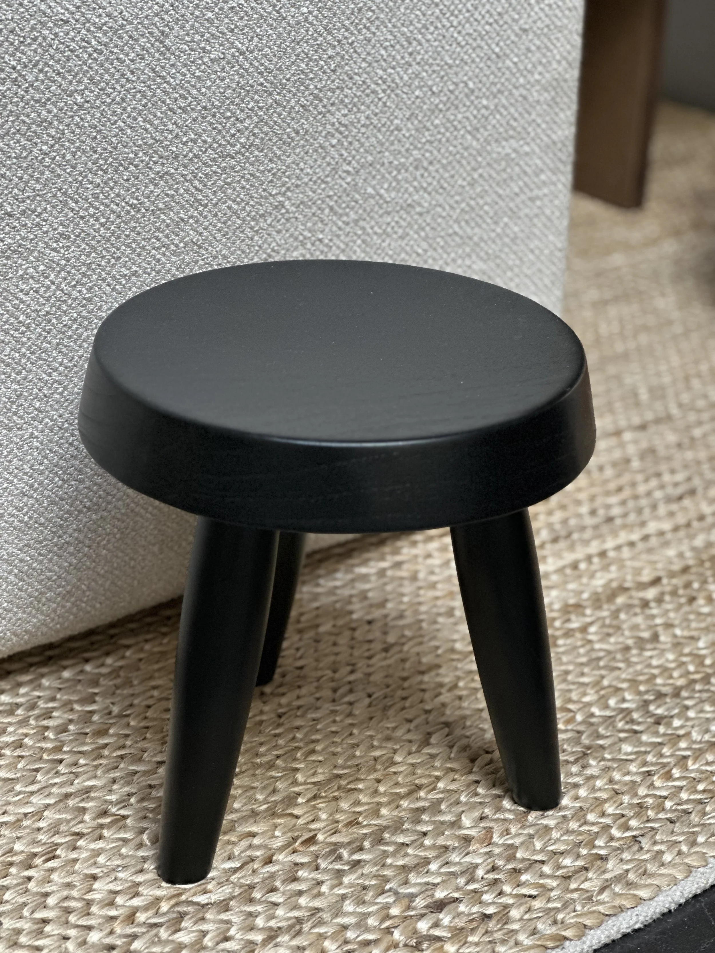 Wooden Stool - Black