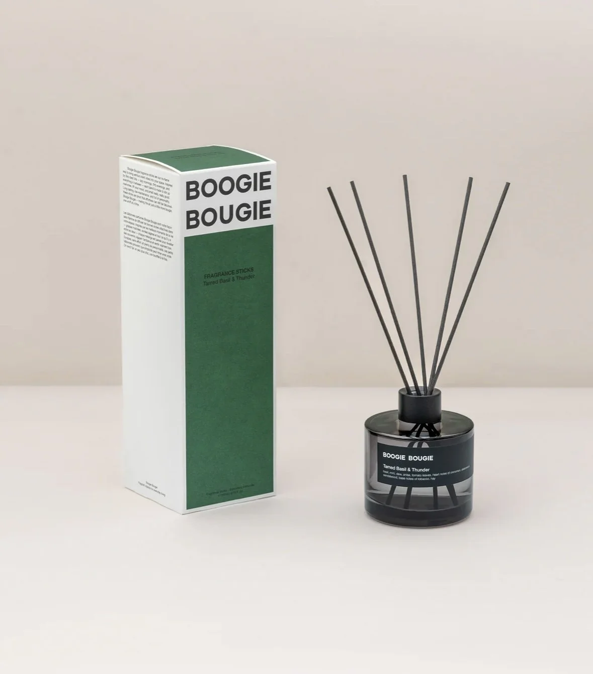 Boogie Bougie - Tamed Basil & Thunder Fragrance Sticks