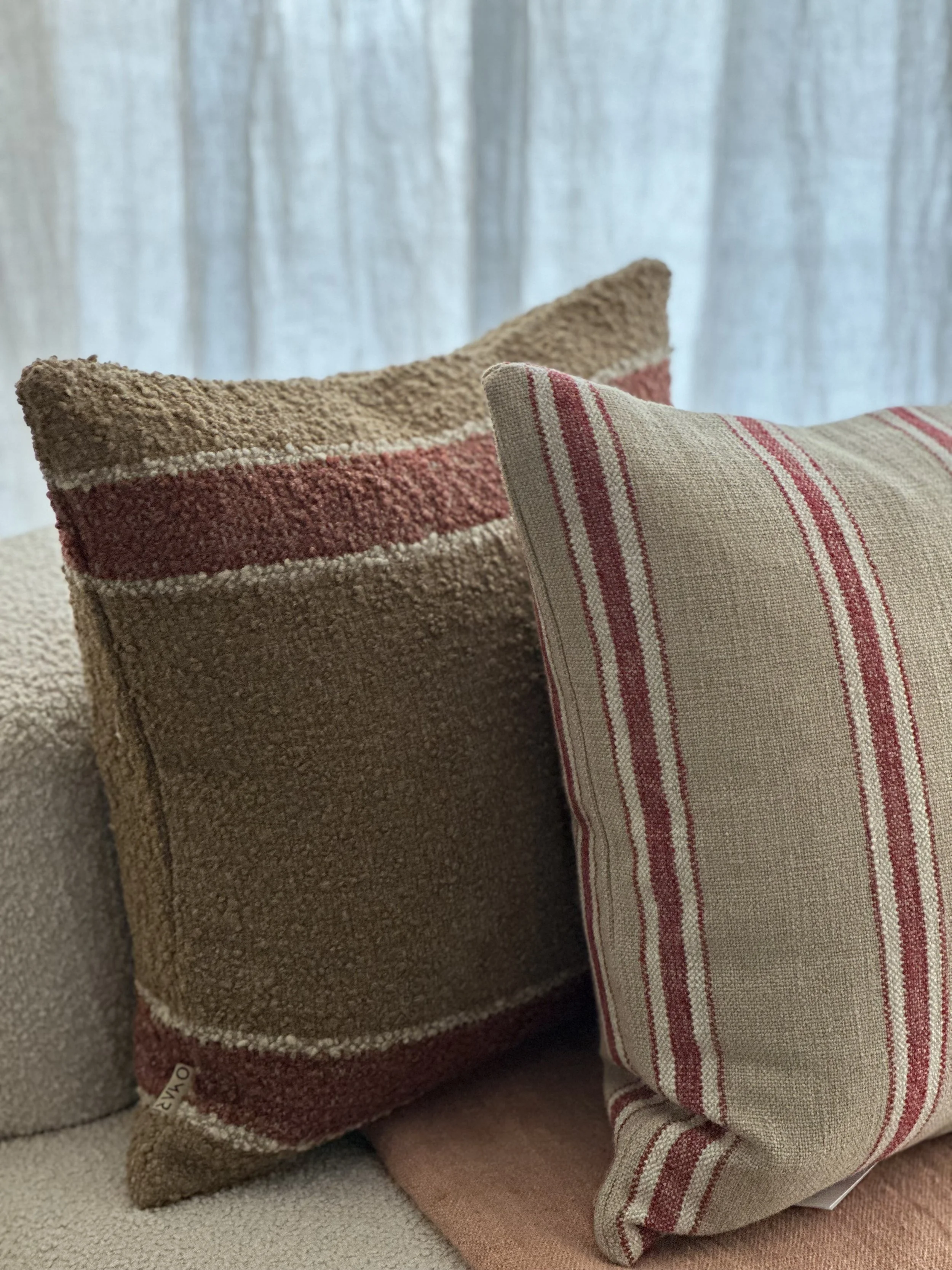 Coco Cushion 50x50 - Red/Curry