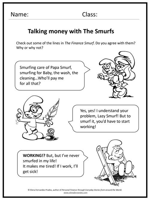Talking money with The Smurfs