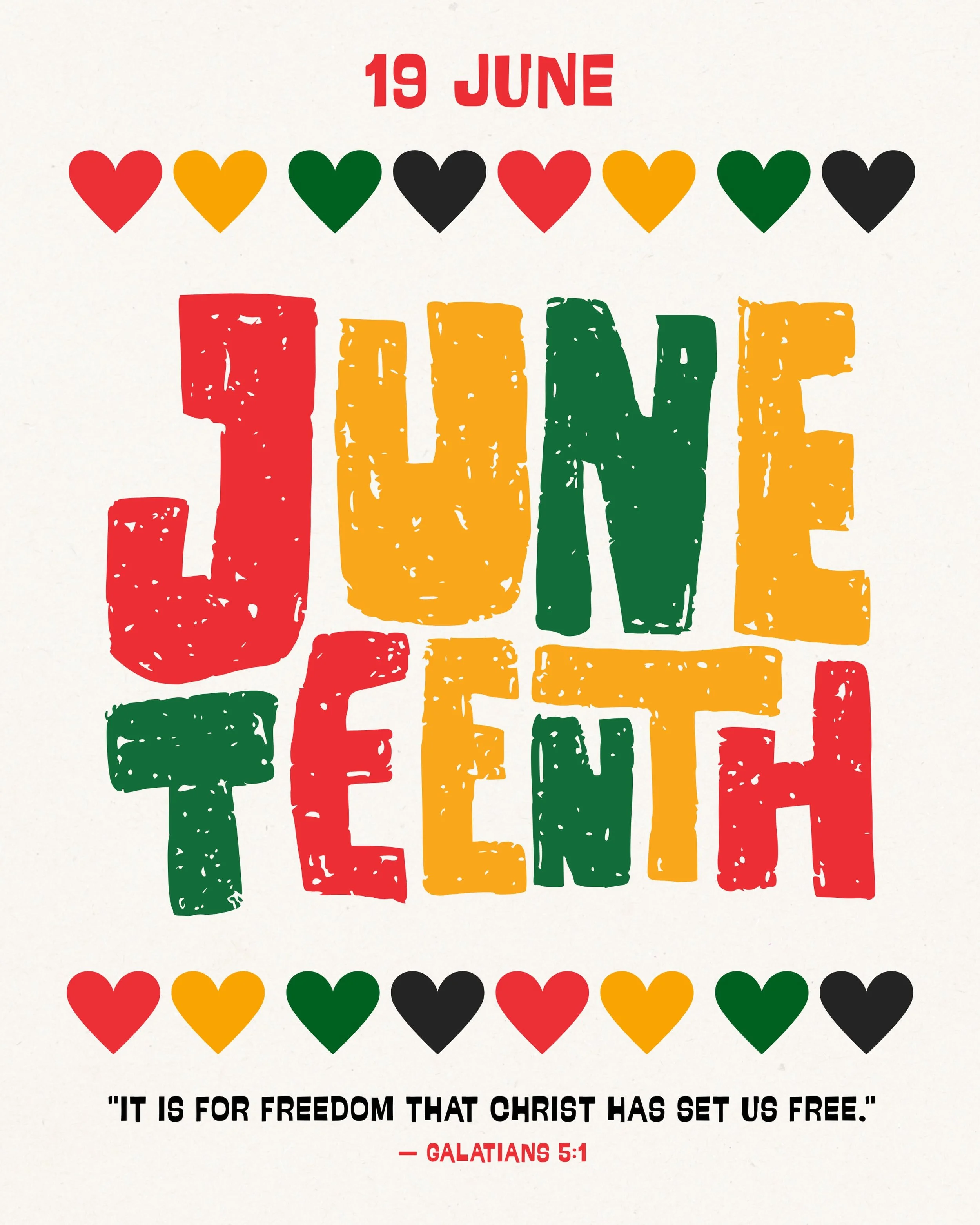 Today, we honor Juneteenth, a celebration of freedom, resilience, and hope. We remember the past, celebrate progress, and recruit ourselves to loving our neighbors and seeking justice for all. Happy Juneteenth ❤️ 🖤 💚 
.
.
.
.
#juneteenth❤️🖤💚 #jun