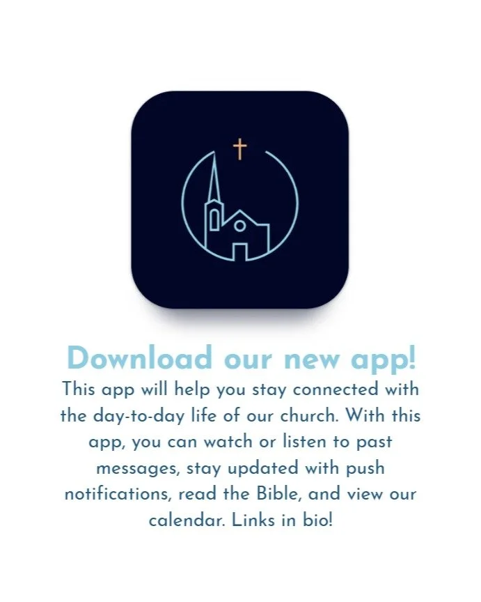 Our app is officially LIVE! 🎉

Everything you need is now in one place. Download it today using the **link in our bio** to:

✨ Give your tithes and offerings
📅 Stay up to date with upcoming events
🎥 Watch livestreams and past sermons
📝 Read our l