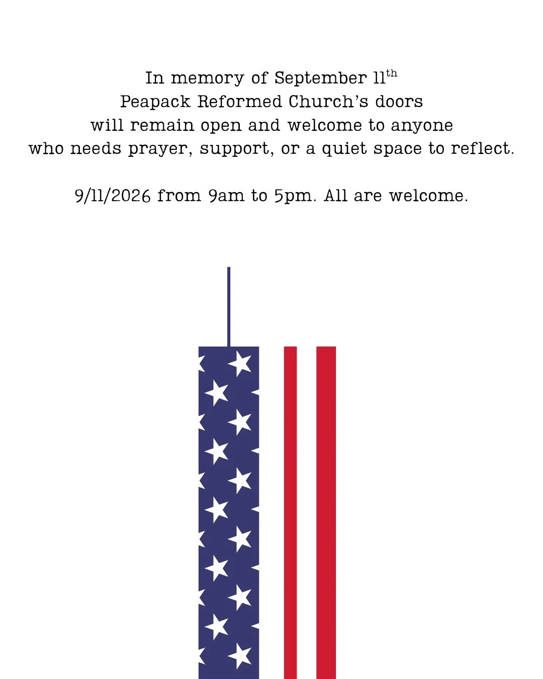 On September 11, we remember lives lost, families changed, and a day that remains part of our shared story.

We also remember the extraordinary love that emerged in the midst of unimaginable darkness... people helping strangers, comforting one anothe