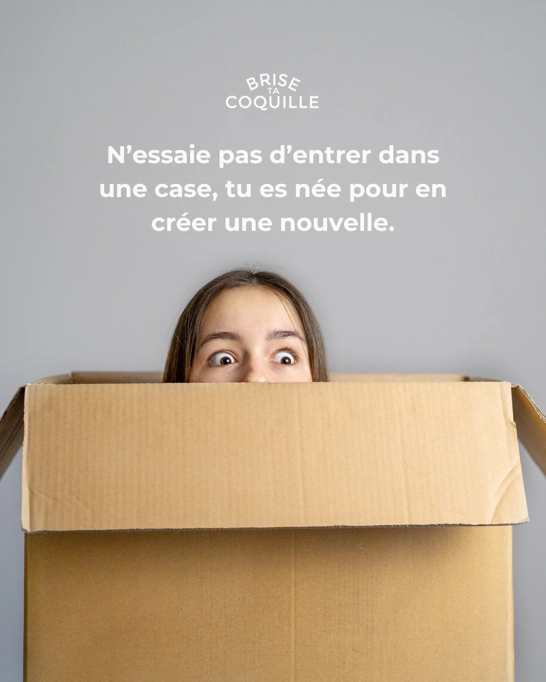 Il y a une citation qui dit : &quot;A force de vouloir rentrer dans un moule, on finit par ressembler &agrave; une tarte&quot; 🙈
Bah voil&agrave;. Tu ne veux pas &ecirc;tre une quiche. Aussi bonne soit-elle.
Imagine ce que tu peux &ecirc;tre, les ge
