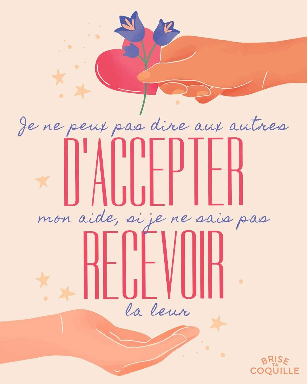 Ne passe pas ton temps ⏳ voire ta vie &agrave; dire &quot;NON&quot; 🙅&zwj;♀️ et &agrave; rejeter ce que l'on veut t'apporter et te donner. Dieu a envie que tu sois entour&eacute;e de bon, d'abondance, de joie, d'amour 💗
✔️ Accepte ce compliment.
✔️