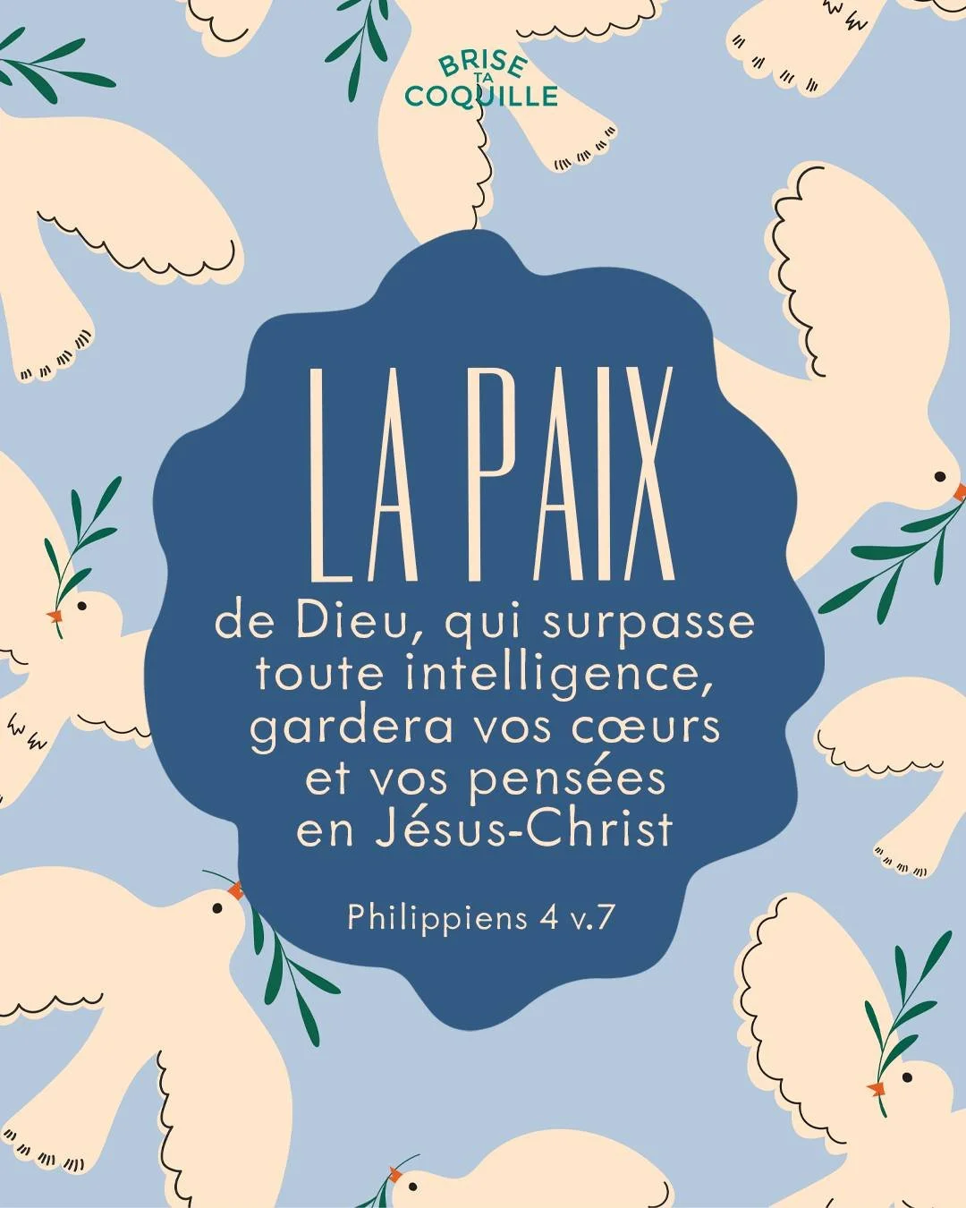 Choisir la paix 🕊️ alors que rien ne te donne envie de la donner : une situation qui te contrarie😡, des angoisses qui viennent se nicher dans ta t&ecirc;te😧, des choses qui ne se passent pas comme pr&eacute;vu, quelqu'un qui t'a fait du mal💔&hell