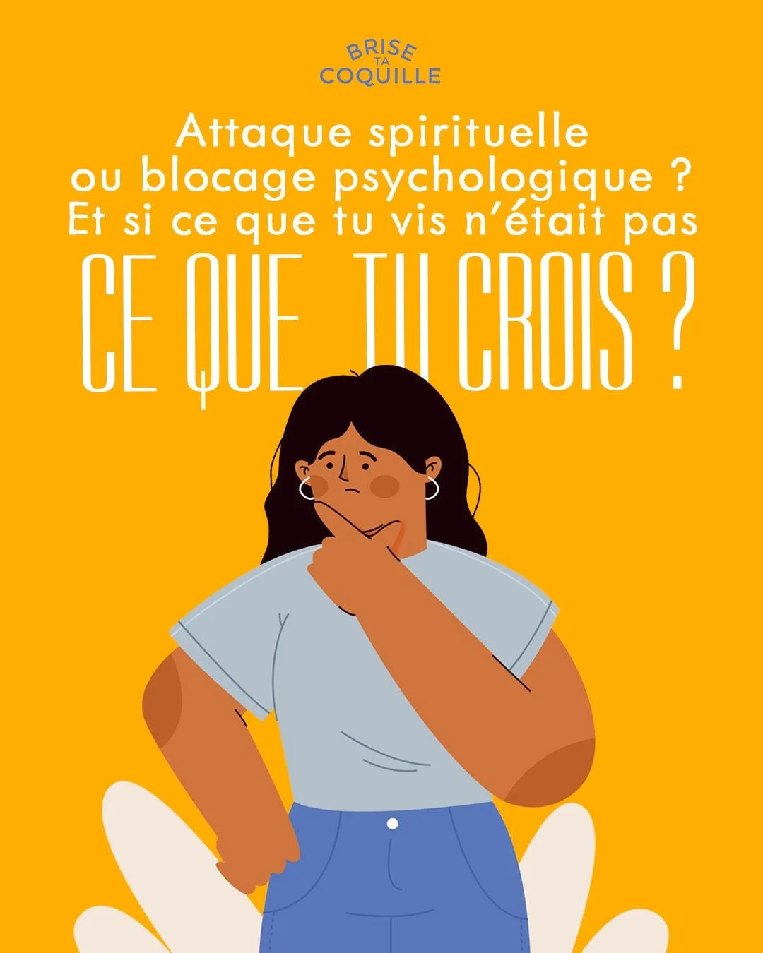 Attaque spirituelle et/ou blessure plus profonde, d&eacute;couvre avec ce carrousel ce que tu traverses vraiment 🤔💡

#attaquespirituelle #blocagepsychologique #etresoi #etresoimeme #brisetacoquille #retrouverlaperle #developpementpersonnel #femme #