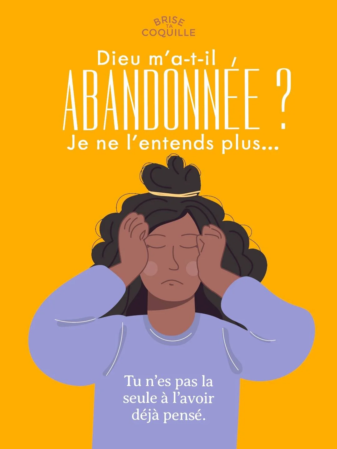 Tu te sens peut-&ecirc;tre impuissante face &agrave; cette situation financi&egrave;re d&eacute;licate 💵, face &agrave; ce p&eacute;pin de sant&eacute; qui te tracasse🩹, cette reconversion professionnelle 🎤ou ton c&eacute;libat 🩷
Tu pries, tu dem