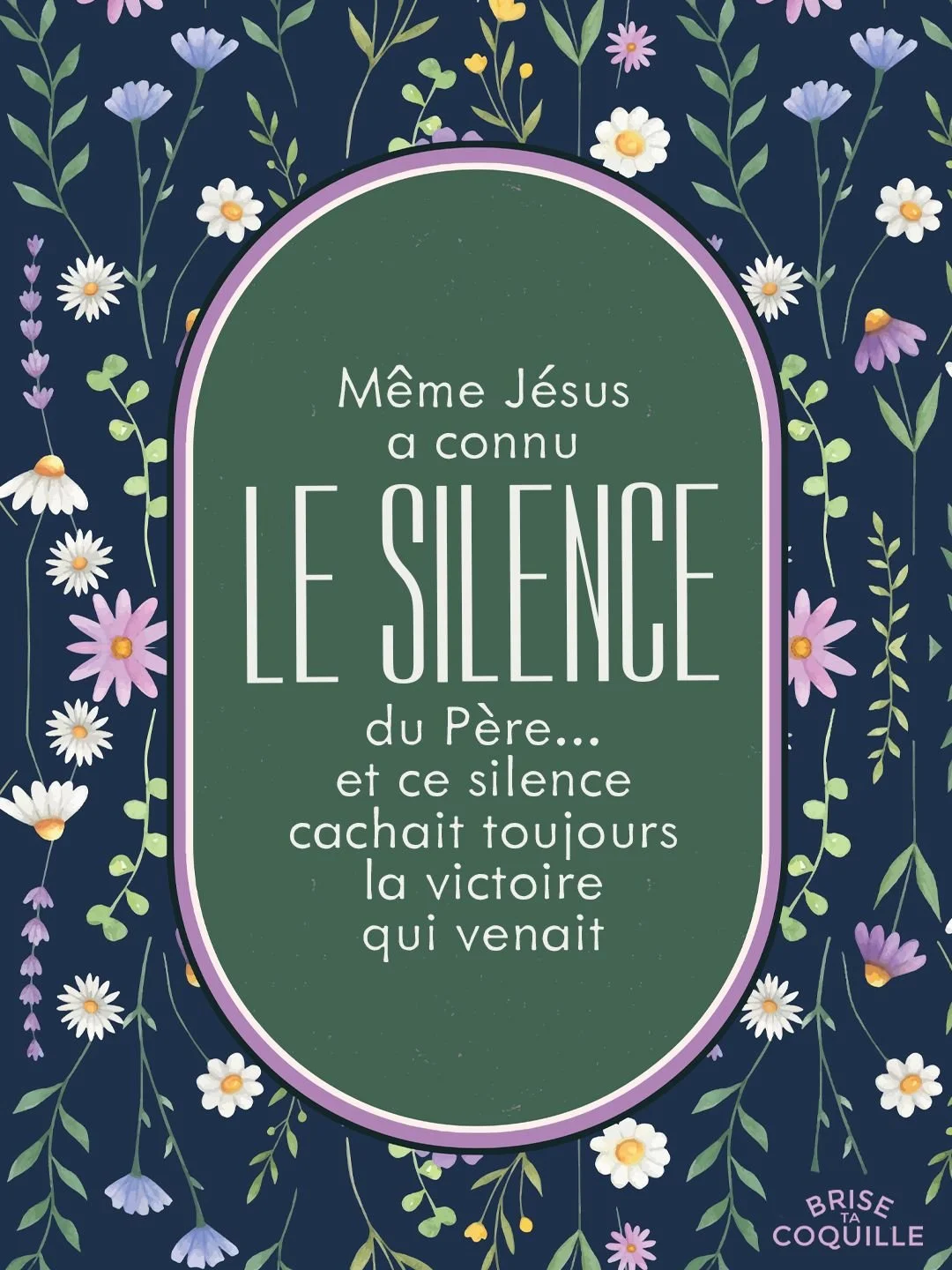 Le silence du P&egrave;re... La douleur... L&rsquo;incompr&eacute;hension... M&ecirc;me J&eacute;sus a connu &ccedil;a : ce moment o&ugrave; le ciel semble ferm&eacute;.

Et pourtant, ce silence n&rsquo;&eacute;tait pas un abandon. C&rsquo;&eacute;ta
