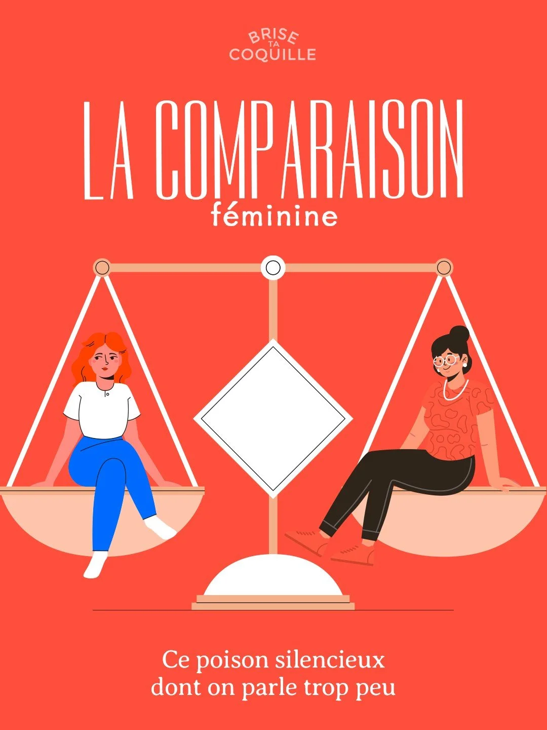 Ah, la comparaison entre femmes 👀 : on compare nos corps, nos carri&egrave;res, nos vacances, nos salons, nos enfants, l'&eacute;tat de nos plantes vertes... et si &ccedil;a continue, bient&ocirc;t nos paniers de linge sale😅
📍Rappel du jour : tu n
