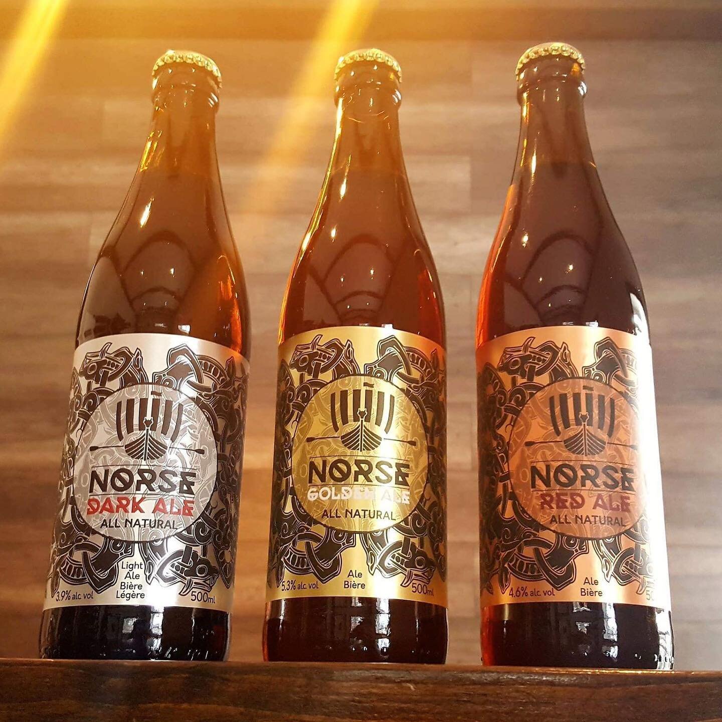 The bottle trio. Really enjoyed working on Norse&rsquo;s branding and labels - glad to see the world is wisening up to remote work. Sure it has its difficulties. But worth it for the pro&rsquo;s.  @norsebrewery really great team to work with too.