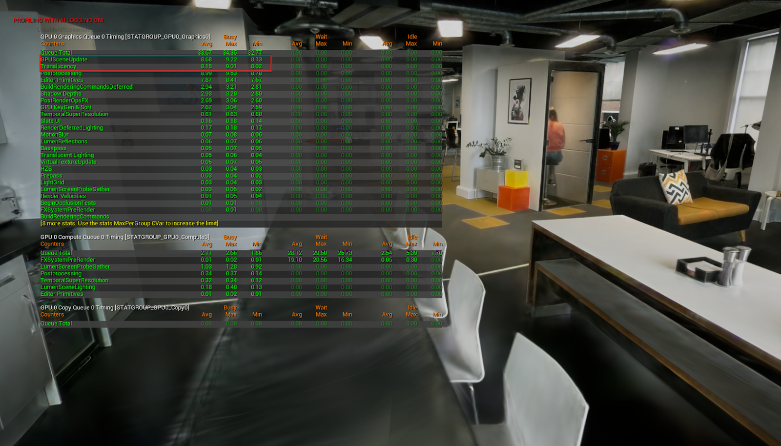   After – over 50% saved on frame time.  