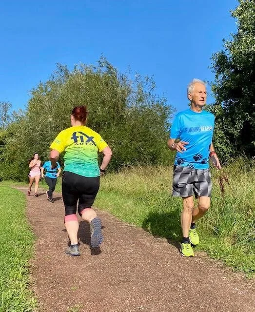 The benefits of running in a group!