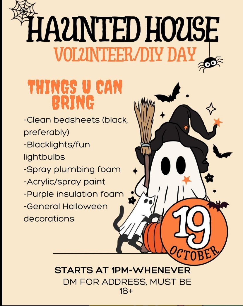 Haunted House - Volunteer Day/DIY