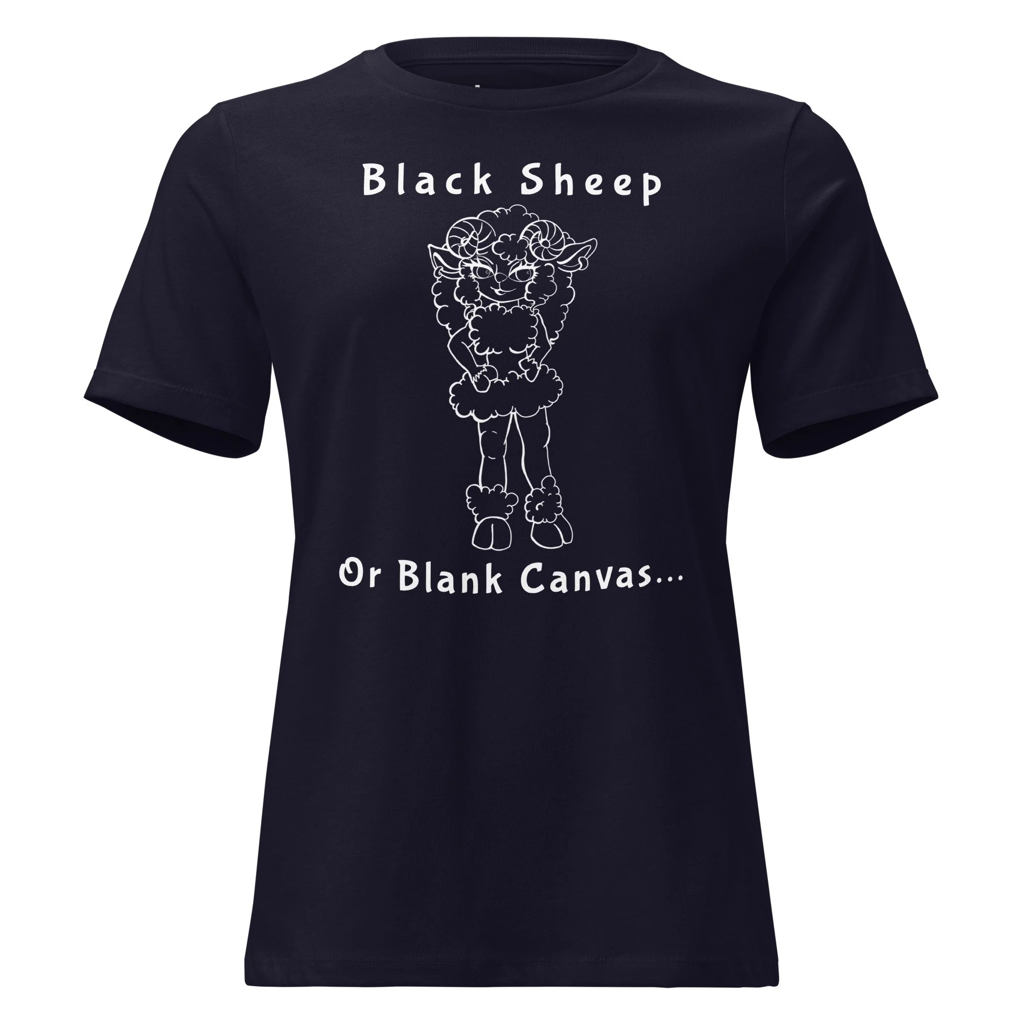 "HER" Black Sheep - White Outline - Reimagined w/ Full Paint Palette