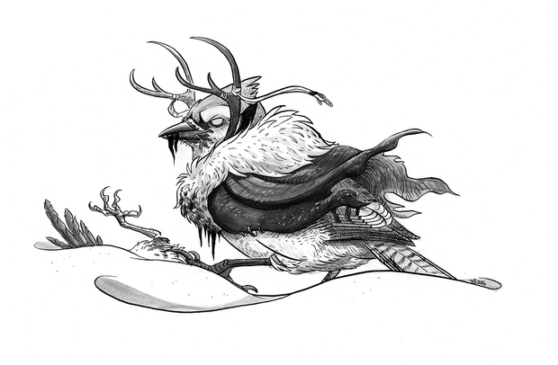 The Heedless One (Ballads of Remex) - acrylic ink - 2016