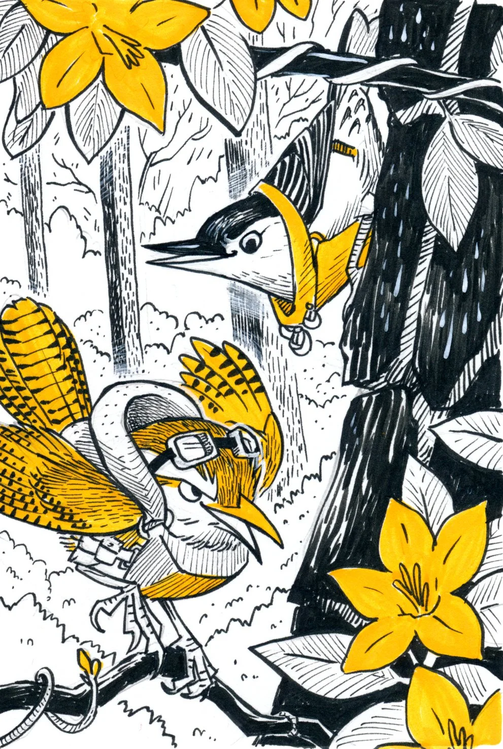 I Got the Goods (Ballads of Remex) - acrylic ink - 2018