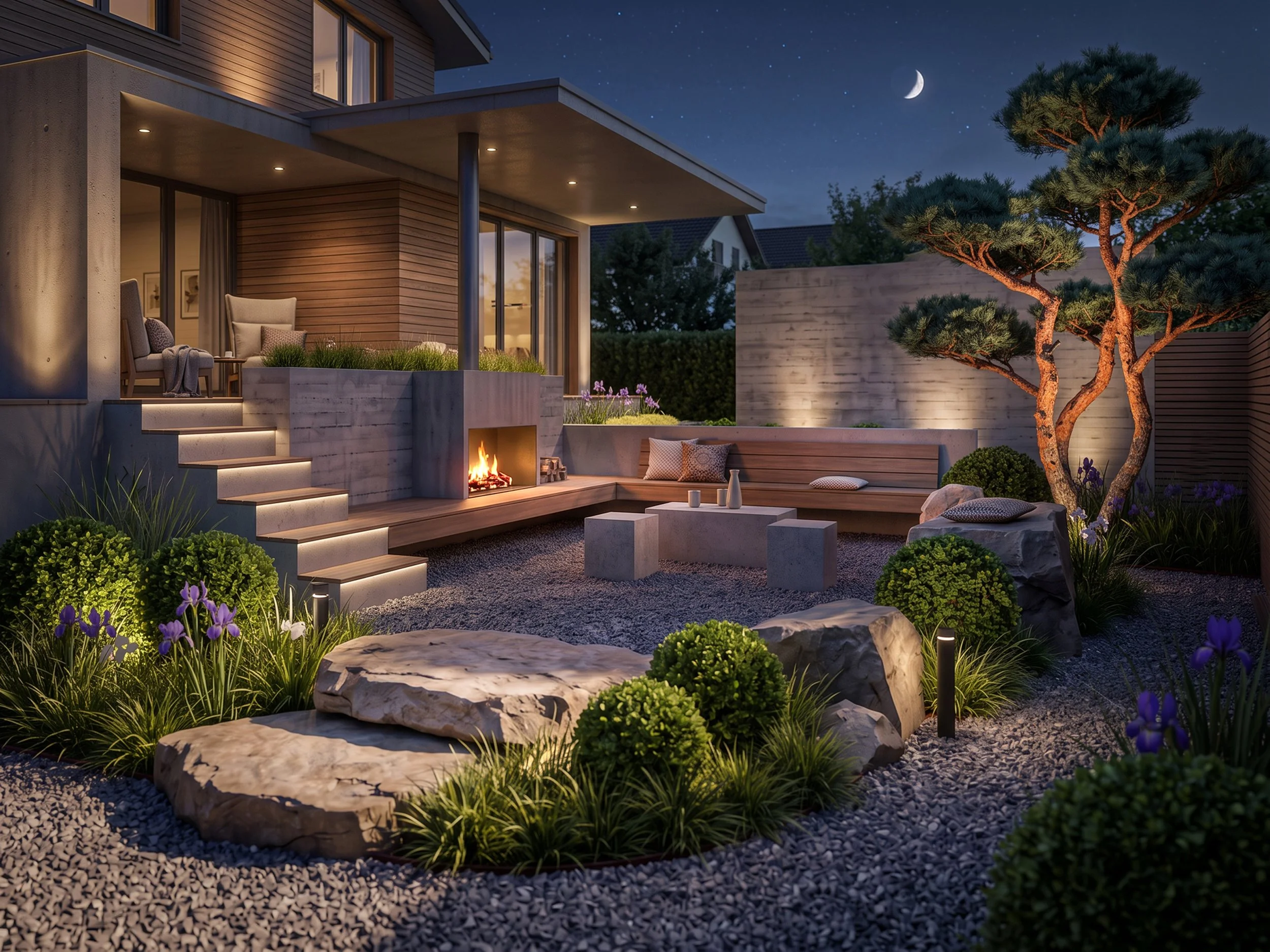 Sichtbeton Feuerstelle kleiner Garten Liebi Design02.jpg
