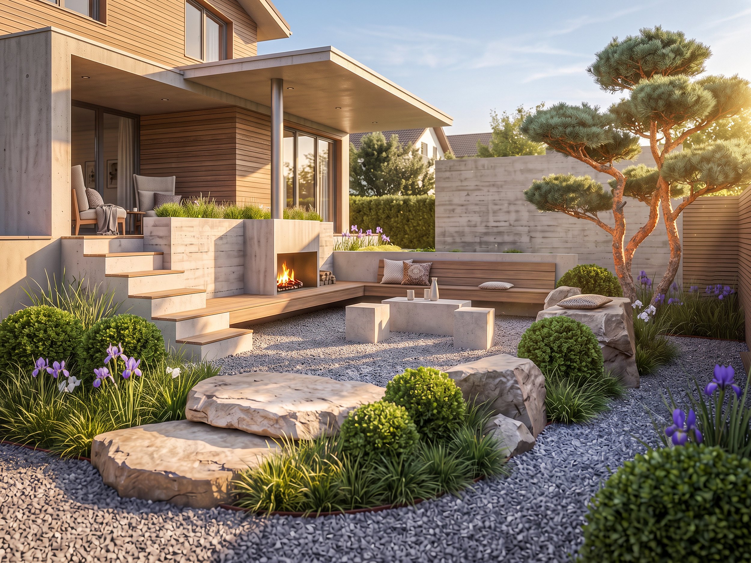 Sichtbeton Feuerstelle kleiner Garten Liebi Design03.jpg