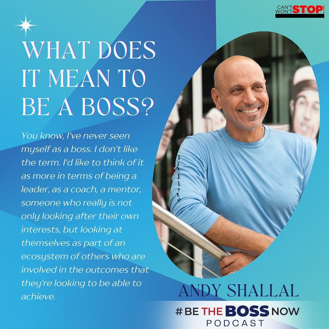The fifth episode of the #BeTheBossNow podcast featured Andy Shallal of Busboys and Poets sharing his definition of what being a boss means to him and his unique approach to failure.

This and all #BeTheBossNow Podcast Episodes are available on all m