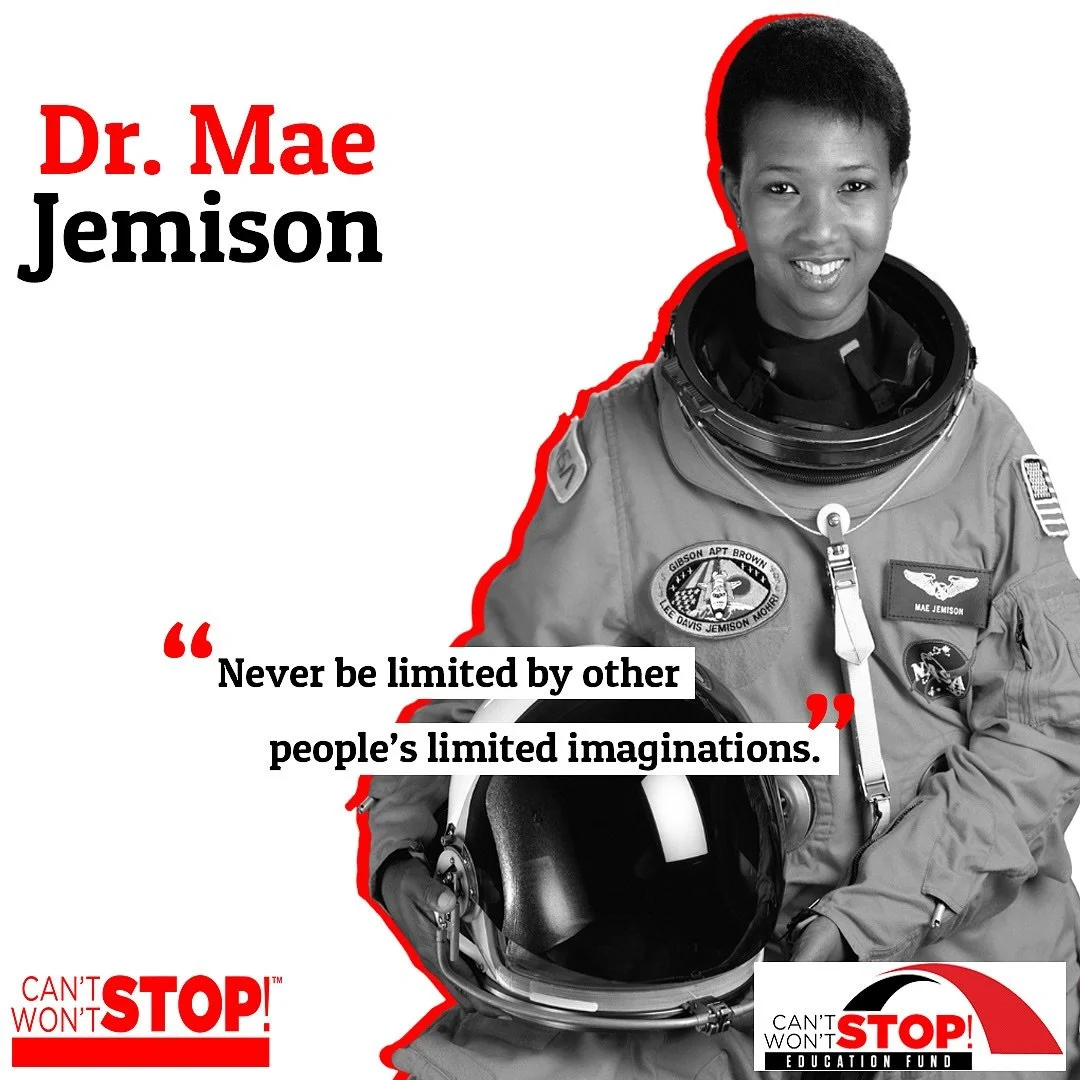 🚀 Today, we celebrate Dr. Mae Jemison &mdash; engineer, physician, and former NASA astronaut. In 1992, she became the first African-American woman in space aboard the Space Shuttle Endeavour.
Her words inspire us to live unburdened by what has been 