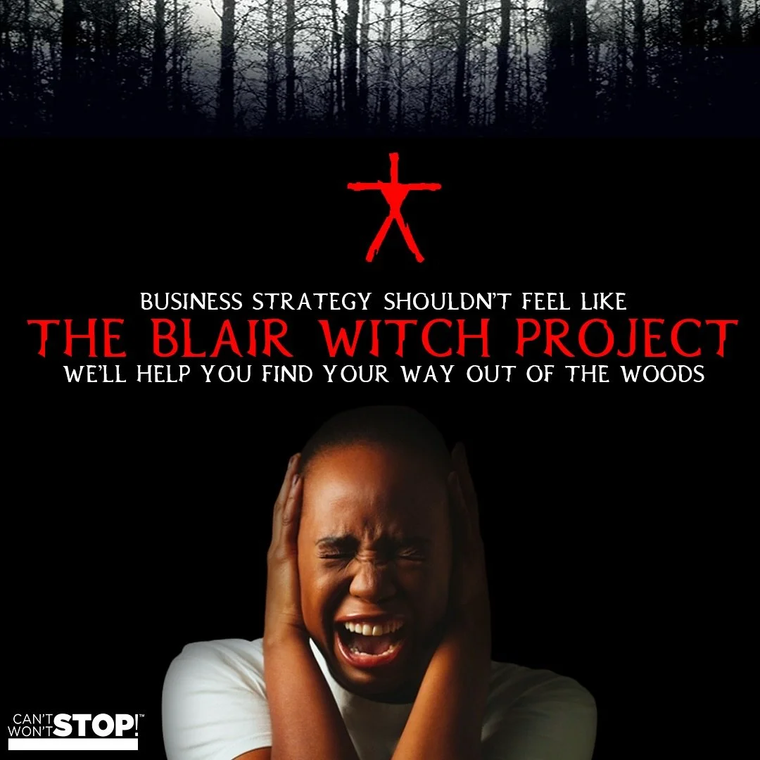 Wandering through the dark forest of disorganized plans? 🌲

Hearing strange noises that sound like &ldquo;we&rsquo;ll fix it later&rdquo;? 👀

That&rsquo;s not the Blair Witch &mdash; that&rsquo;s bad strategy. 😱

Let us help you find your way out 