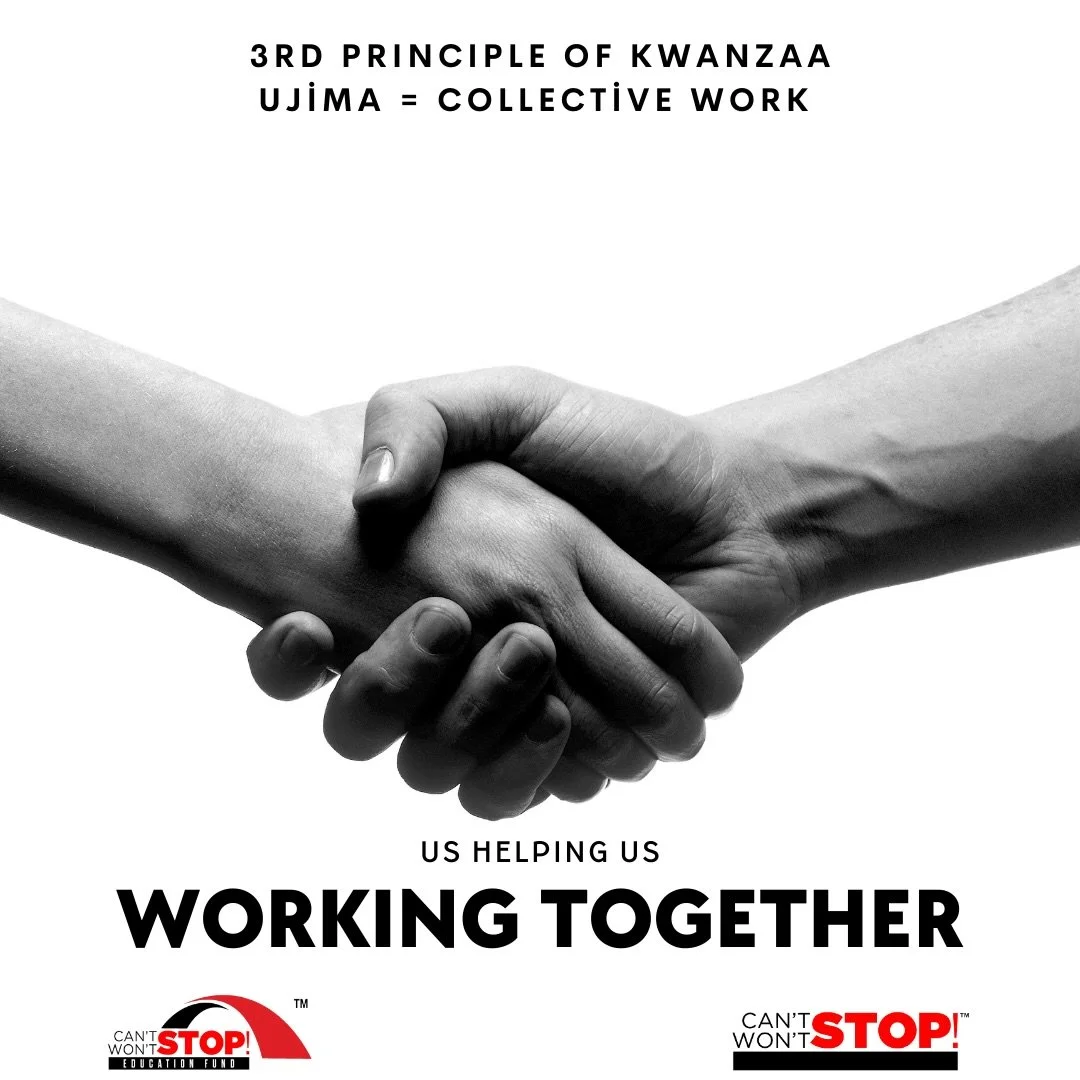 #CSWSConsulting and #CSWSEdFund celebrate #Kwanzaa 🖤💚❤️

Day Three of Kwanzaa is Ujima&mdash;Swahili for collective work. Today, we light the third candle and honor our shared commitment to building and sustaining our community together&mdash;makin