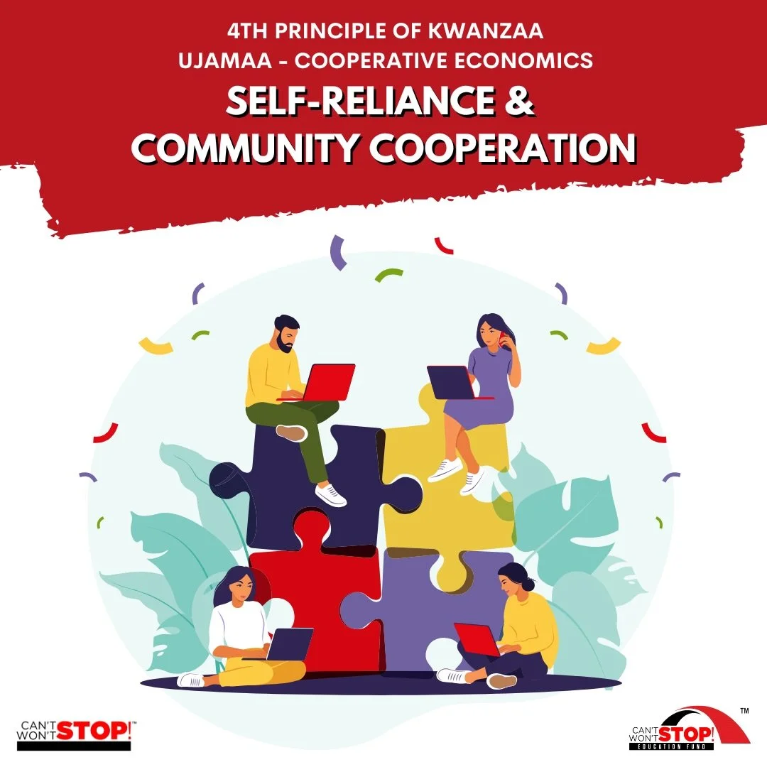 #CSWSConsulting and #CSWSEdFund celebrate #Kwanzaa 🖤💚❤️

Day Four of Kwanzaa is Ujamaa&mdash;Swahili for cooperative economics. 

Today, we light the fourth candle and honor the principle that calls us to build and support our own businesses, stren