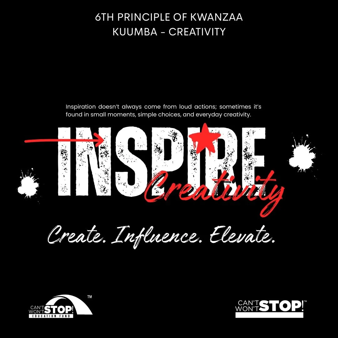 #CSWSConsulting and #CSWSEdFund celebrate #Kwanzaa 🖤💚❤️

Day Six of Kwanzaa is Kuumba&mdash;Swahili for creativity. Today, we light the sixth candle and reflect on the call to use our gifts, talents, and imagination to leave our community more beau