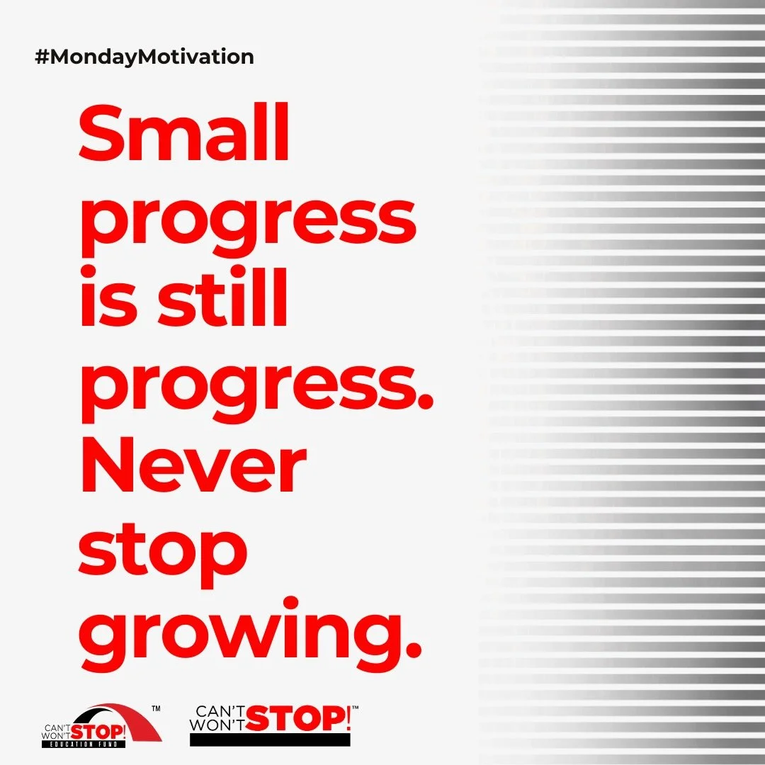 Small moves. Big momentum.

Today for #MotivationMonday, we offer a reminder that progress doesn&rsquo;t have to be loud to be powerful. Keep going. Always.

#SmallProgress #KeepShowingUp #CSWSConsulting #CSWSEdFund

Image Description: White and blac