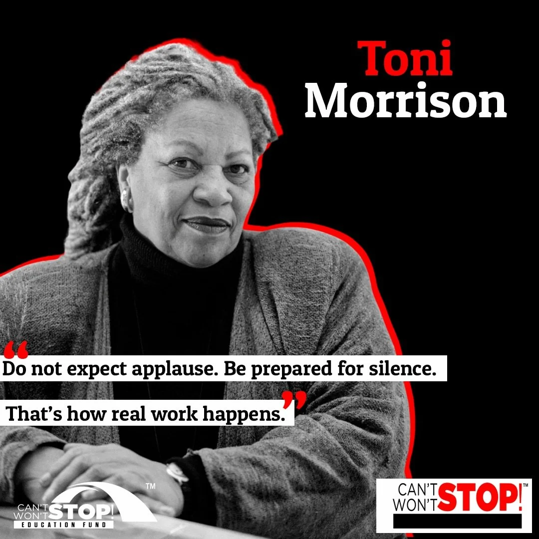 Celebrating #ToniMorrison, novelist, editor, and 1993 Nobel Prize in Literature recipient.

Her wisdom about the importance of unseen, unapplauded work still speaks loudly today.&nbsp;

#BlackExcellence #HonoringLegends #CSWSConsulting #CSWSEdFund

I