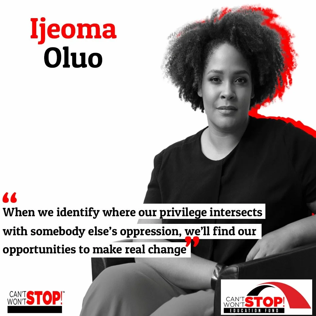 Today we&rsquo;re highlighting the work and impact of Ijeoma Oluo &mdash; a powerful voice challenging us to think deeper about equity, accountability, and the role we all play in building a more just world.

Real change starts with awareness and gro