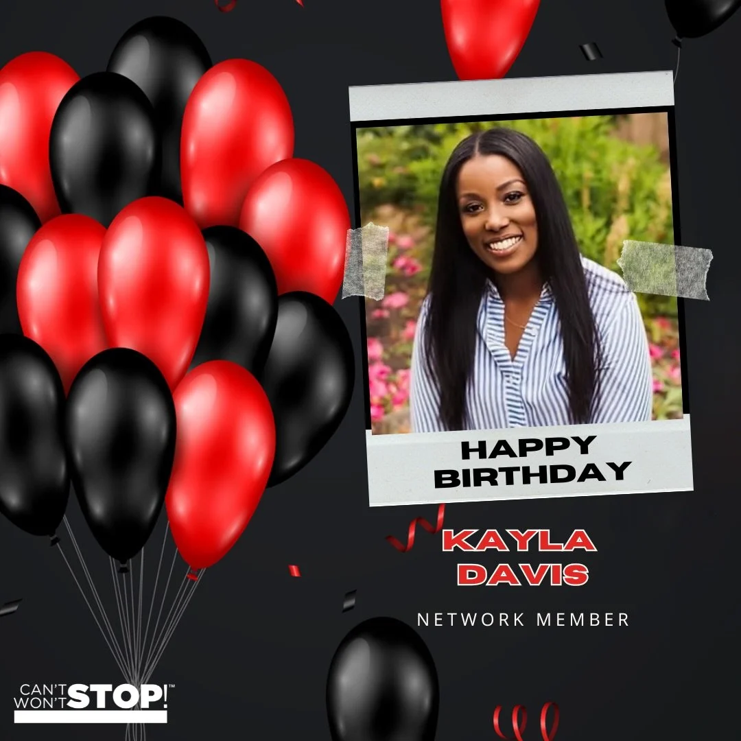 We are sending a very special happy birthday shout-out to our Network Member, Kayla Davis!
We hope you have a great day, and may the year ahead be one of the best yet!&nbsp;

#HappyBirthday #NetworkMember #CSWSConsulting

Image Description: Black ima