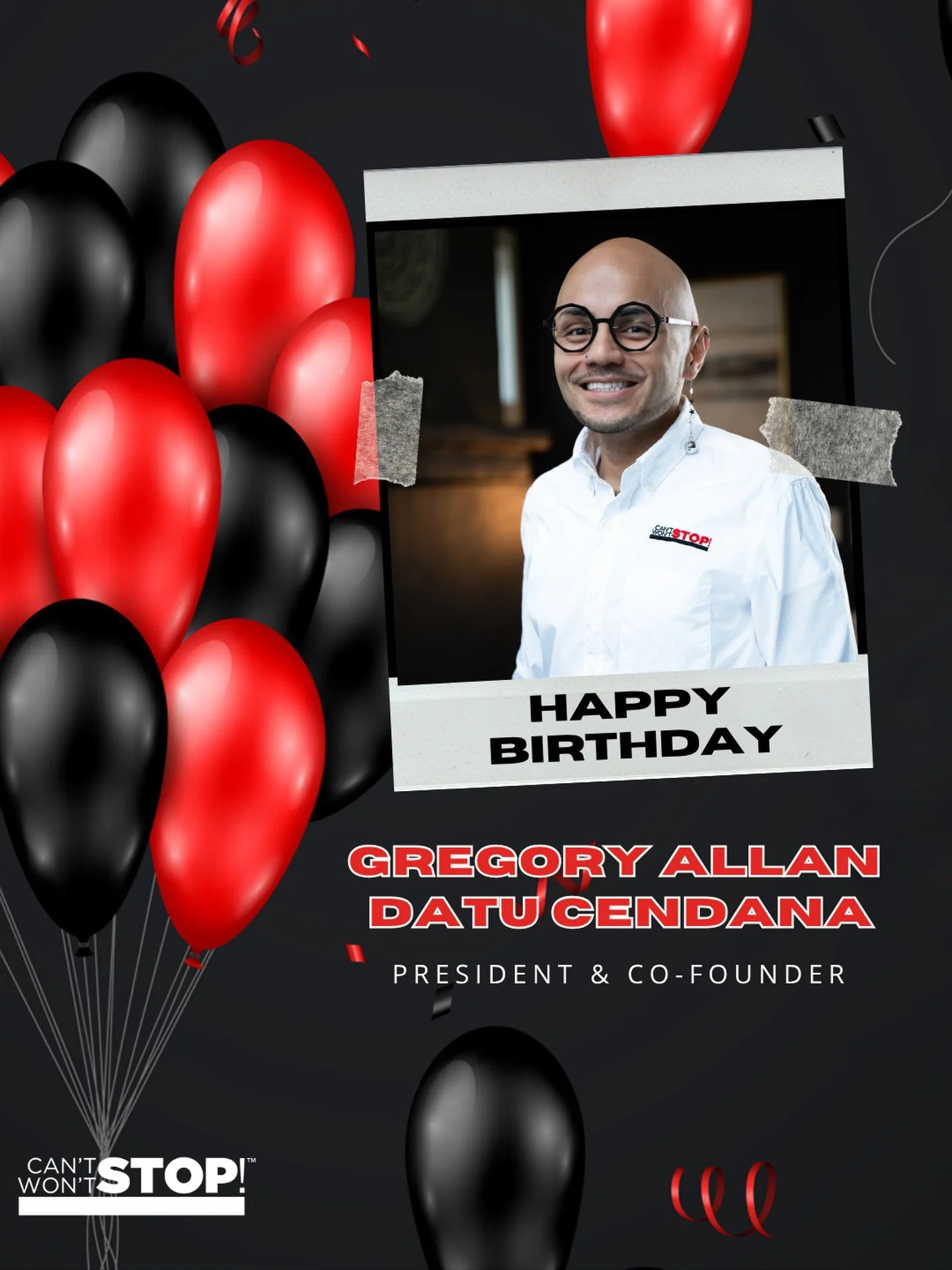 We are sending a very special happy birthday shout-out to our President and Co-Founder, Gregory Allan Datu Cendana!

We hope you have a great day, and may the year ahead be one of the best yet!

#HappyBirthday #President
#CoFounder #CSWSConsulting

B