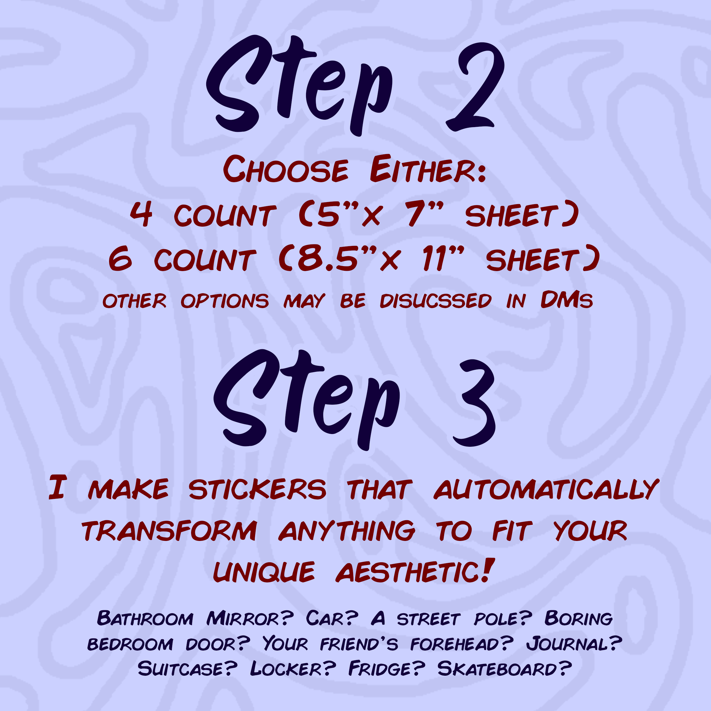 Slide 3 of 5 for an instagram advertisement. 