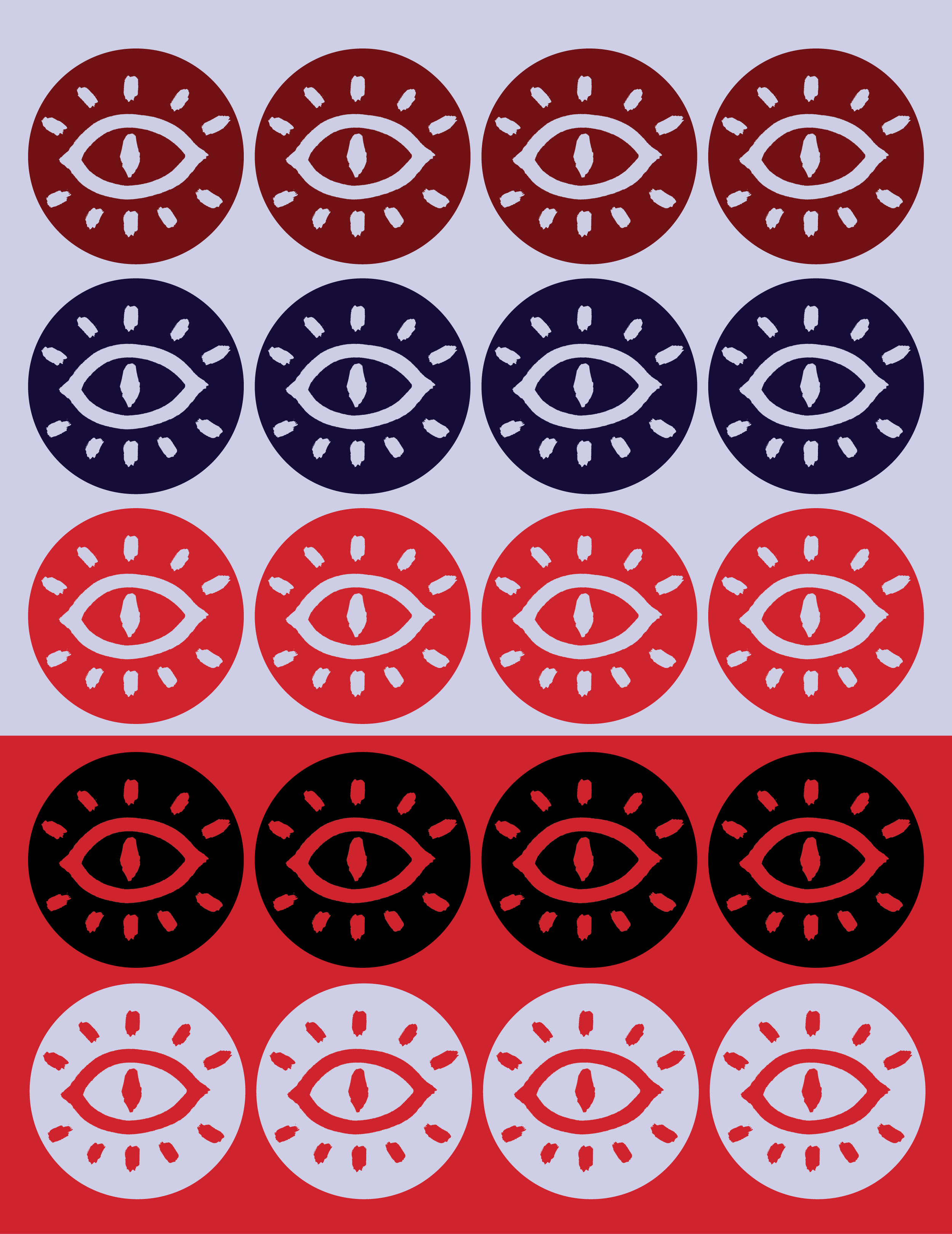 Logo sticker page layout. I printed and cut out each myself.