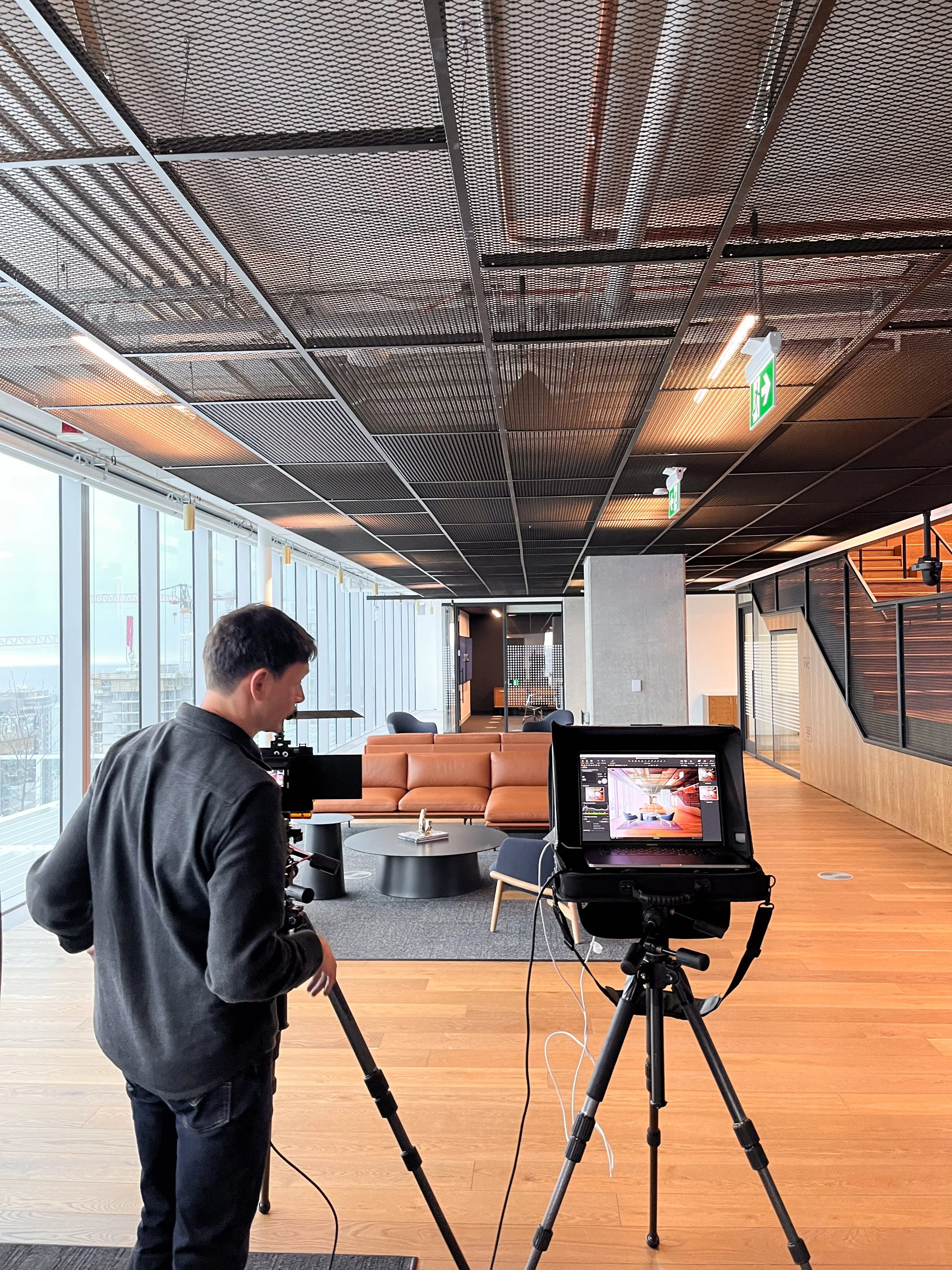 Behind the scenes with Ben Rahn/A-Frame on location at Index Exchange for Gensler