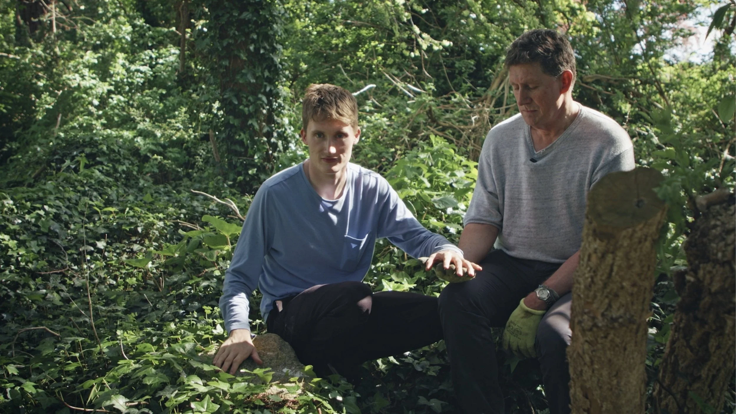 Tommy and Eamon under tree.jpeg