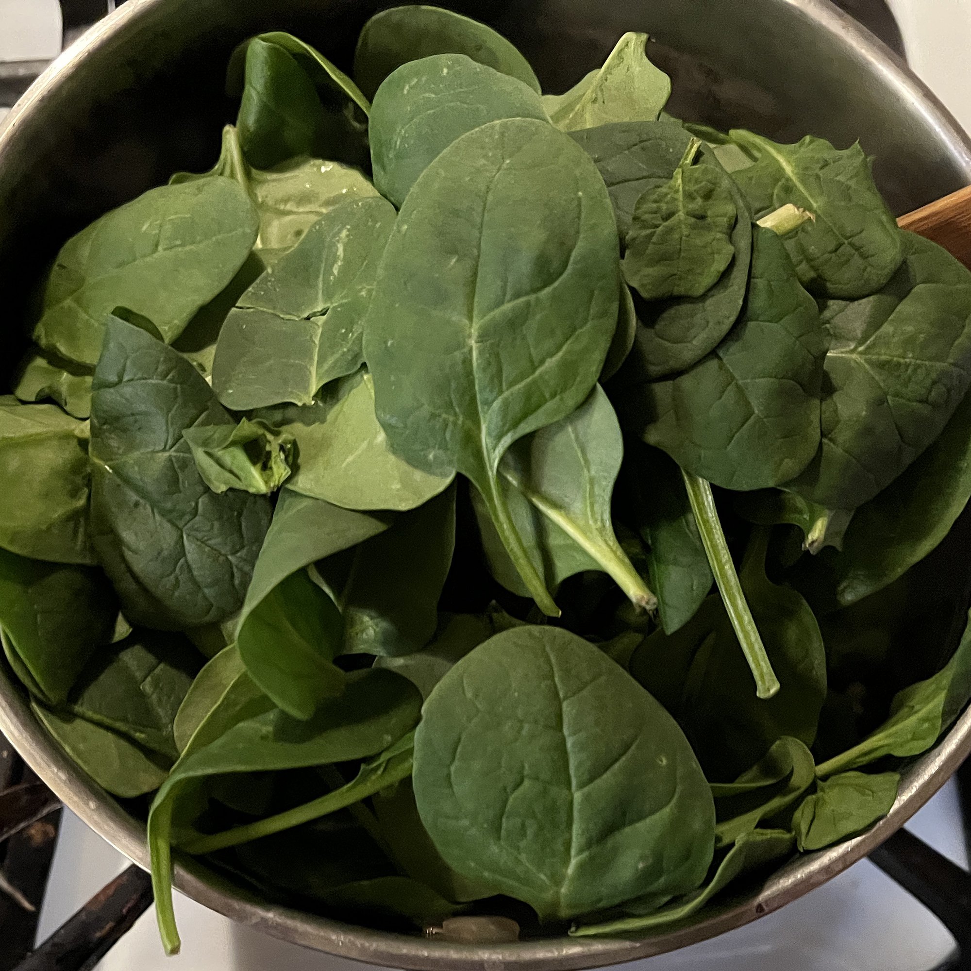 Add spinach and mix until wilted.