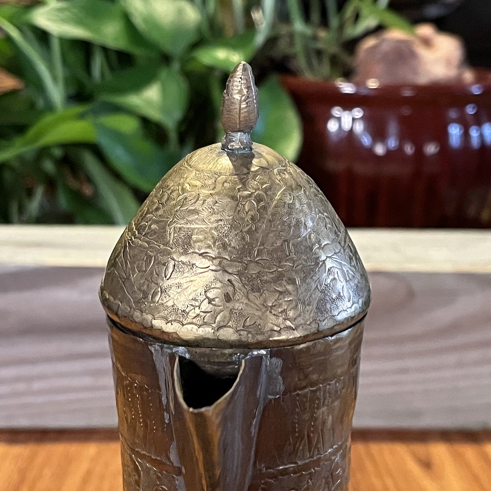 Small Brass Turkish Teapot / Coffee Pot — Green Witch Vintage & Handmade